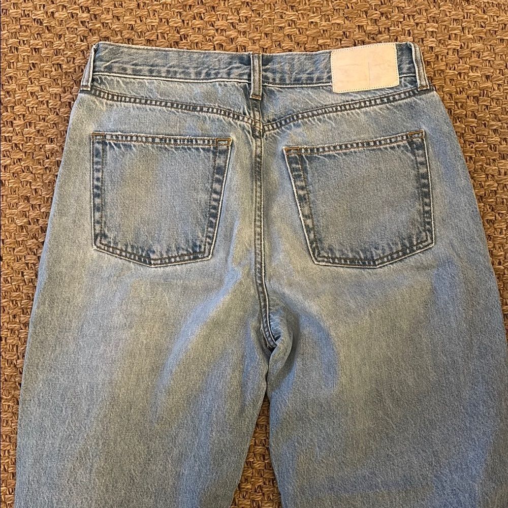 GRLFRND Blue Relaxed Fit Jeans with Distressed Details - Picture 7 of 12